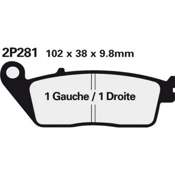 Brzda pro motocykl Zadní brzdové destičky Nissin Honda VFR 750 F 1990 - 1998 směs NS