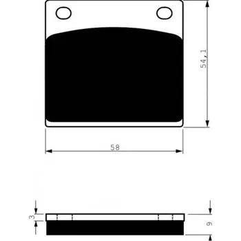 Motodíl Zadní brzdové destičky Goldfren Suzuki GSX 1100 E 1982-1983 směs AD