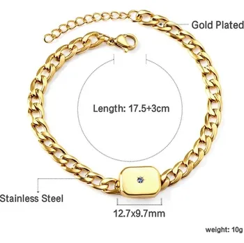 Náramek Elegantní dámský náramek z chirurgické oceli - 594 kg