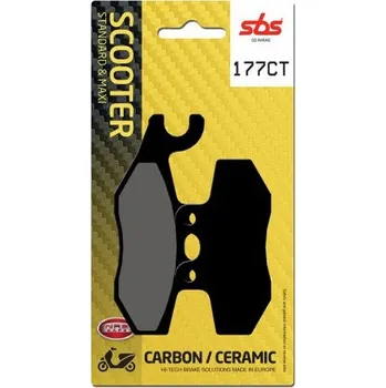 Brzda pro motocykl Přední brzdové destičky SBS Piaggio 125 946 2014 - 2016 směs CT