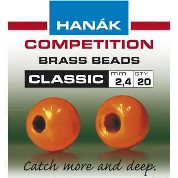 Hanák Competition Hanák Klasické Mosazné Hlavičky Fluo Oranžové Průměr: 2mm