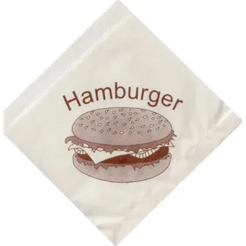 Jednorázové nádobí Sáček papírový na hamburger 15 x 16cm / 200ks