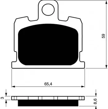 Brzda pro motocykl Přední brzdové destičky Goldfren Yamaha XJ 750 1981-1983 směs S3