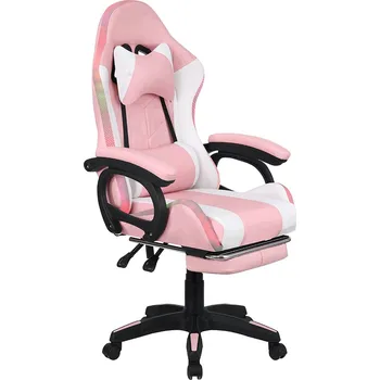 Křeslo Tempo Kondela Juventa (s RGB LED osvícením) (růžová + bílá)