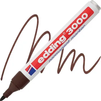 Permanentní popisovač EDDING 3000, tmavě hnědý