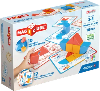 Stavebnice Geomag Geomag Magicube Blocks & Cards 16 ks