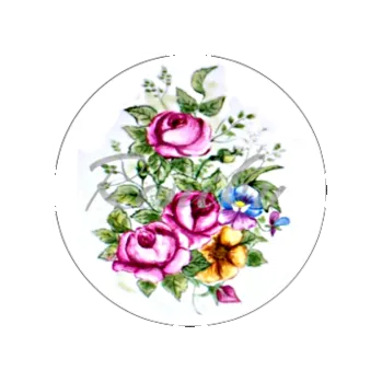 Jedlá dekorace na dort KVĚTINA kreslená, VARIANTA Jedlý papír 215