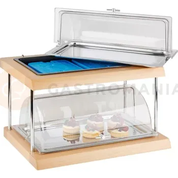 Chladící vitrína, dvoupatrová, sestava 12ti kusů, 60x41 cm | APS, Doppeldecker