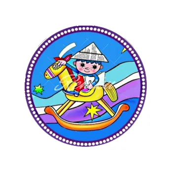 Jedlá dekorace na dort VEČERNÍČEK na koni, VARIANTA Jedlý papír 188