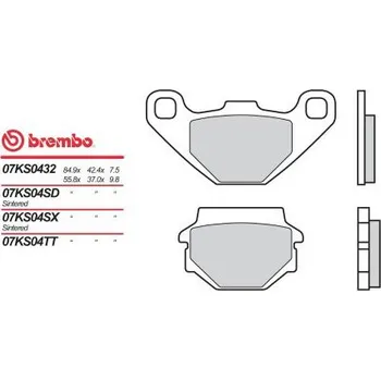 Motodíl Přední brzdové destičky Brembo Kawasaki 500 GPZ S 1995 - 1996 směs 32
