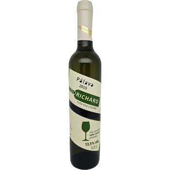 Víno Pálava 2015, výběr z hroznů, VINO RICHARD - Ing. Richard Tichý, polosladké