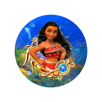 Jedlá dekorace na dort VAIANA a moře, VARIANTA Jedlý papír 1254