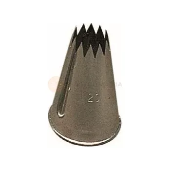 Výroba svíčky Cukrářská špička - otevřená hvězda, průměr: 18 mm - 127/18 | PAVONI, Stainless Steel Tubes