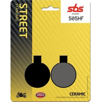 Brzda pro motocykl Zadní brzdové destičky SBS Norton MK3 850 Commando 1975 - 1977 směs HF