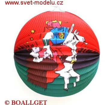 Party dekorace Lampion koule 25 cm 1. vzor 8853971