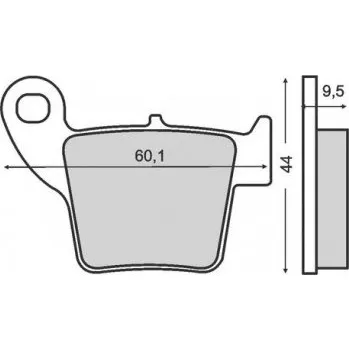 Brzda pro motocykl Zadní brzdové destičky Brenta Honda CRF 250 X 2013-2016 Organic