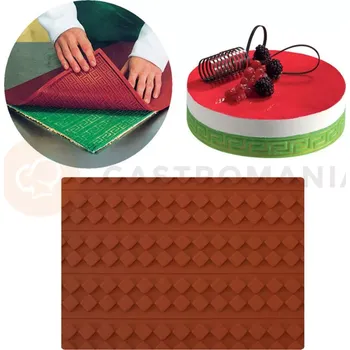 Čokoládová tyčinka Strukturální silikonová podložka, 600x400 mm, 30 mm - RELIEF7 | MARTELLATO, Tappeto