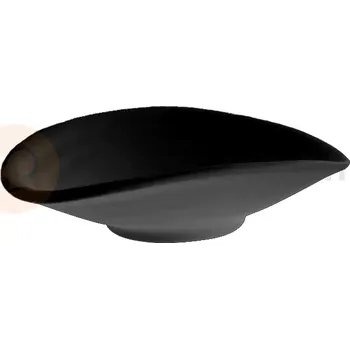 Mísa oválná z melaminu 130x110 mm, černá | APS, Zen