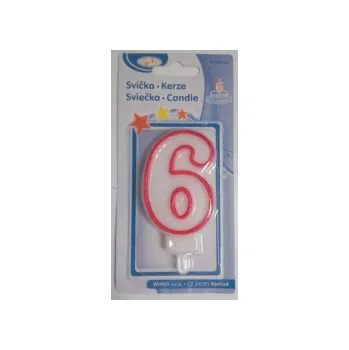 Dortová svíčka SVÍČKA - 6 svíčka 6