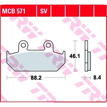 Brzda pro motocykl Přední brzdové destičky TRW / Lucas Honda CBR 1000 F 1987 - 1988