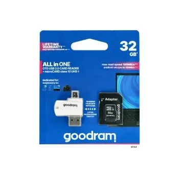 Paměťová karta Paměťová karta GOODRAM 32GB Class 10 + čtečka micro USB