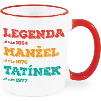 Hrnek - Legenda, manžel, tatínek Barva: Červená