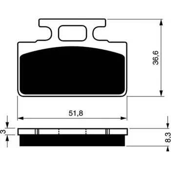 Brzda pro motocykl Přední brzdové destičky Goldfren Honda NH 80 Lead 1986-1996 směs AD