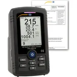 Měřič kvality ovzduší PCE-AQD 20, měření CO2, teploty, vlhkosti, PM2,5, tlaku vzduchu, ISO