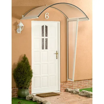 Stříška nad vchodové dveře Stříška nad dveře z polykarbonátu 200x75 (Ochranná stříška nad dveře z polykarbonátu)