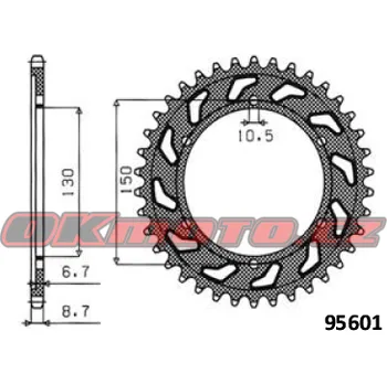 Řetězová sada pro motocykl Kalená rozeta SUNSTAR - Yamaha XJR 1200 95-98