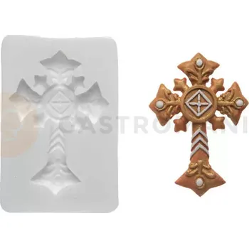 Výroba svíčky Forma na cukrovou hmotu SLK 264 - kříž, 55x77 mm | SILIKOMART, Sugarflex Cross