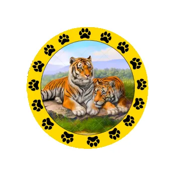 Jedlá dekorace na dort TYGŘI ležící, VARIANTA Jedlý papír 1032