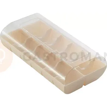 Výroba svíčky Dekorativní obaly na 12 ks makronek, bílé, 48 ks | SILIKOMART, Macado 12