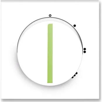 Stavebniny Kryt spínače ABB Neo 3294M-A00170 42, bílá/ledová zelená, s ot. ovl., pro 3stup. spín.s nul. polohou