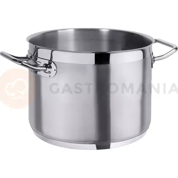 Nerezový dřez Nerezový střední hrnec s leštěným prstencem, saténový povrch 9 l | CONTACTO, Seria 2200