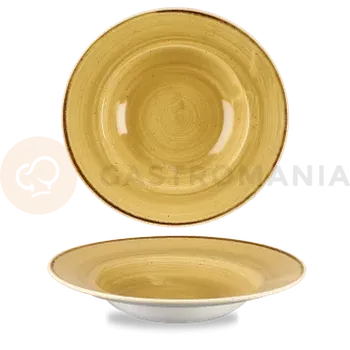 Talíř Hluboký talíř hořčicový s širokým okrajem 28 cm | CHURCHILL, Stonecast Mustard Seed Yellow