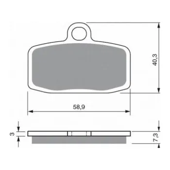 Auto-moto Přední brzdové destičky Goldfren KTM SX 85 2012-2017 směs K5