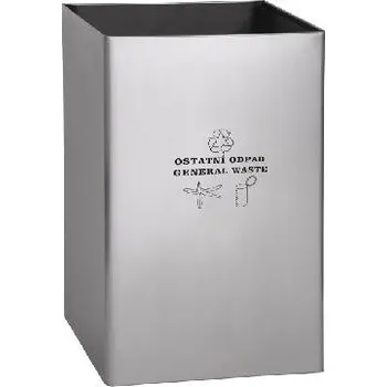 Sanela Nerezové koše - Odpadkový koš 77 l, nerez mat SLZN 49AD