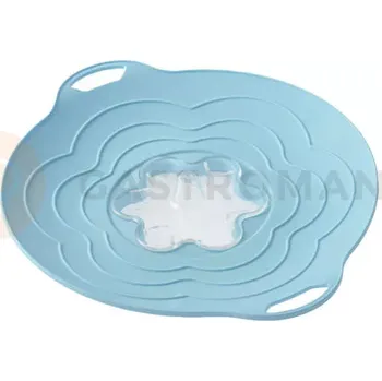 Příslušenství pro sušičku potravin Silikonové víko potravinářské s polykarbonátem, otevřeným vrchem, 300 mm, modré | SILIKOMART, Vapo Twist
