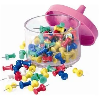 Nástroj na niť a příze Špendlíky plastové barevné - sada 100 ks