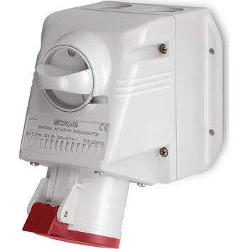 Elektrická zásuvka SCAME Zásuvka 32A 3P+E 400V IP54 nástěnná 513.3256TS.A