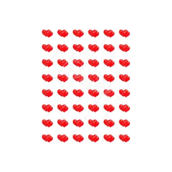 Jedlá dekorace na dort SRDÍČKA červená s41