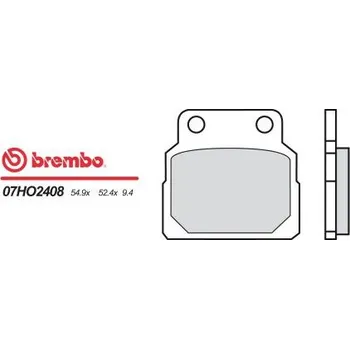 Brzda pro motocykl Přední brzdové destičky Brembo Honda 450 CB DX 1989 - směs 08