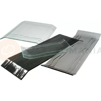 kempingová sprcha Černý skleněný tác 450 x 150 mm | BDK, Bridge