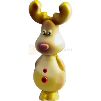 Čokoládová tyčinka Polykarbonátová forma na 3D figurky - sob, 4 ks x 65g, 43x43x120 mm - 20-C1001 | MARTELLATO, 3D Polycarbonate