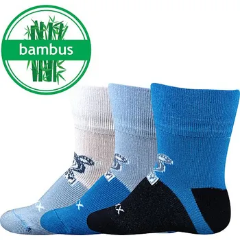VOXX Ponožky kojenecké bambusové SEBÍK s medvídkem CHLAPECKÉ (3 páry) 18-20 110479
