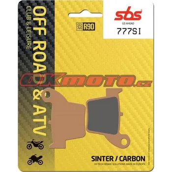 Brzdová destička Zadní brzdové destičky SBS 777SI - Honda CRF 450 R, 450ccm - 02-21