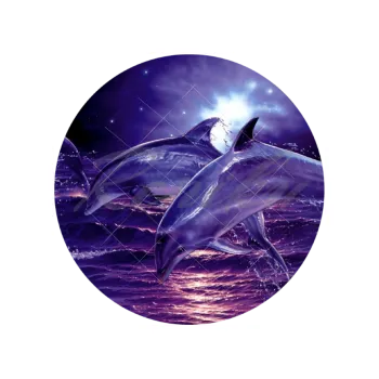 Jedlá dekorace na dort DELFÍNÍ skok, VARIANTA Jedlý papír 541