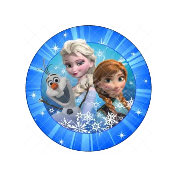 Jedlá dekorace na dort LEDOVÉ KRÁLOVSTVÍ hvězdy, VARIANTA Jedlý papír 823