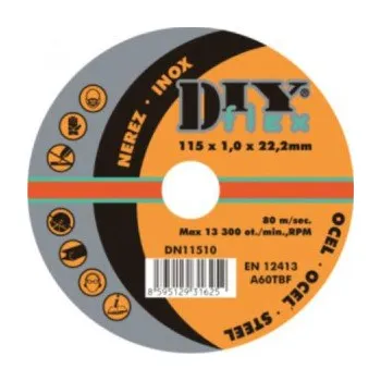 Řezný kotouč DY 11510 (115x1,0) - Kotouč řezný na ocel, nerez (10)